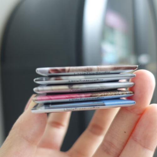 Custom Photo Magnet Christmas Gift – Holiday Keepsake with Mini Backing Card