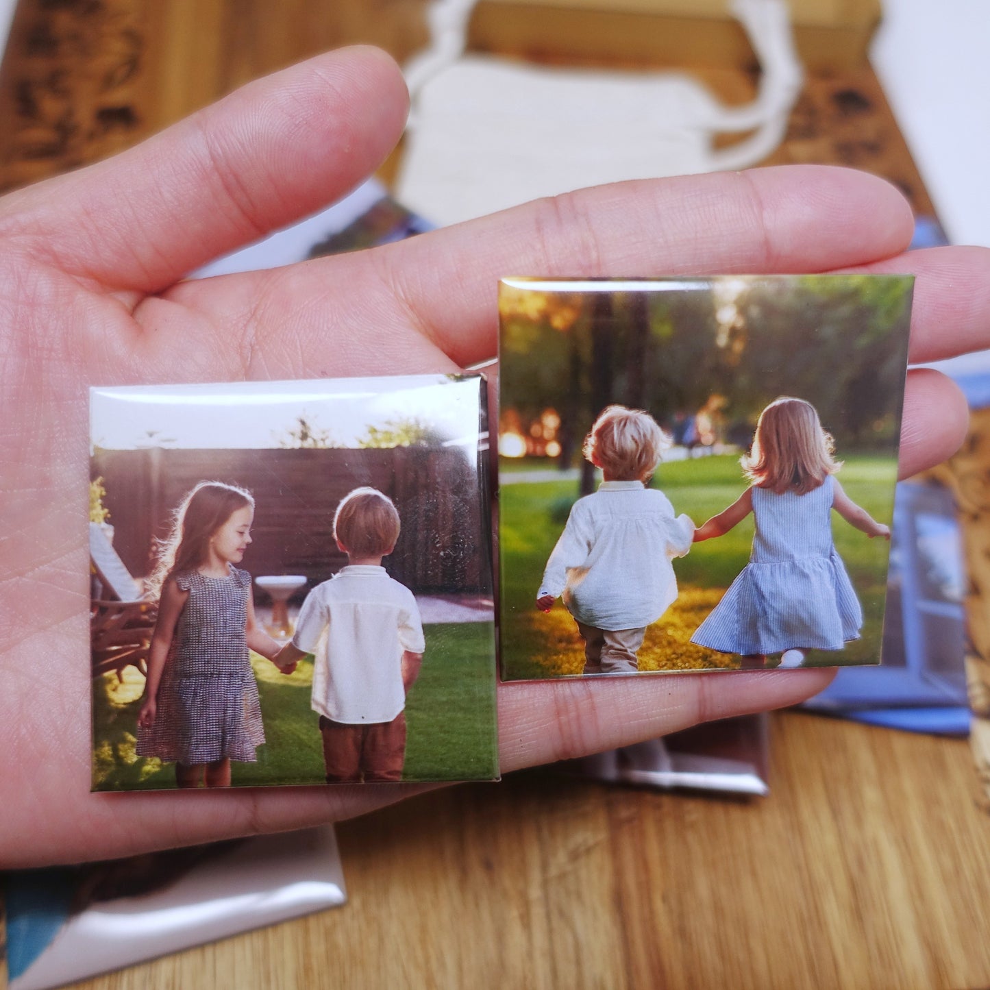 Square 5x5 cm Custom Photo Magnets