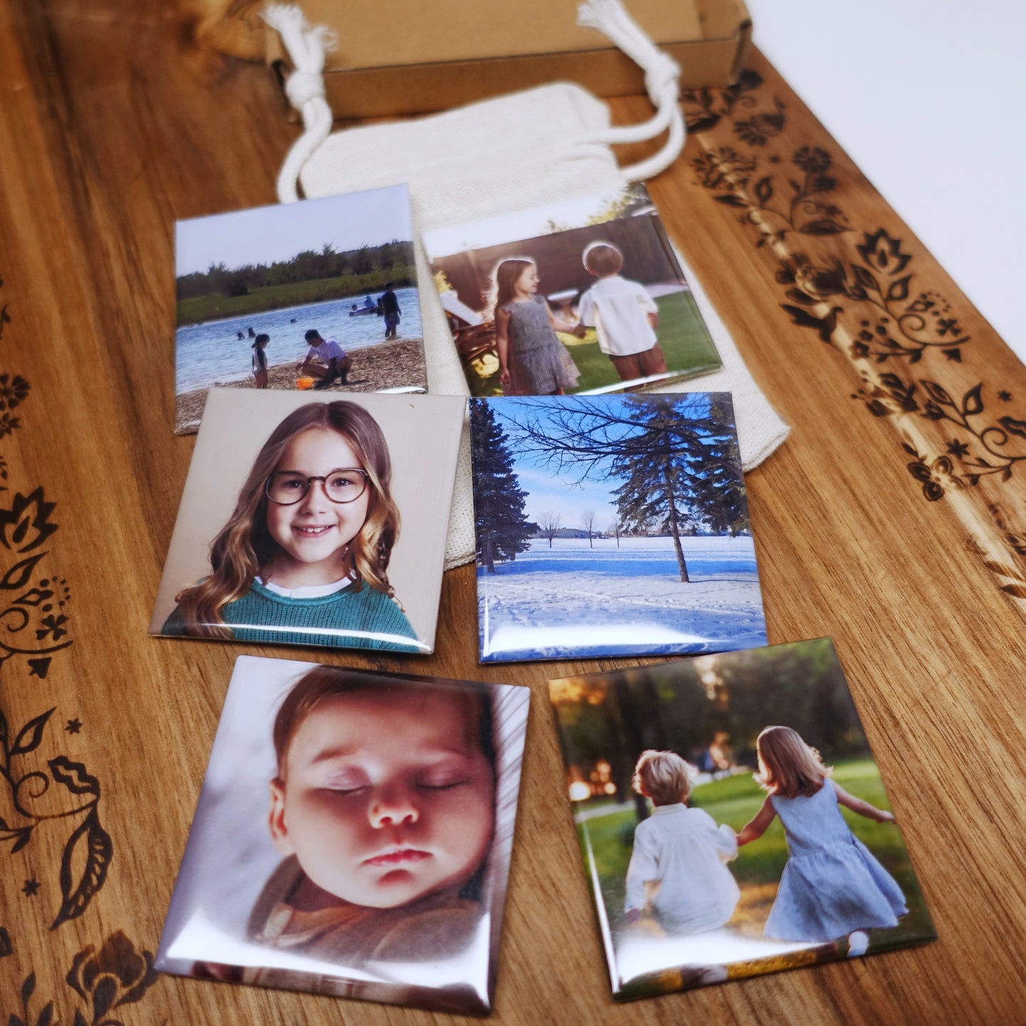 Square 5x5 cm Custom Photo Magnets