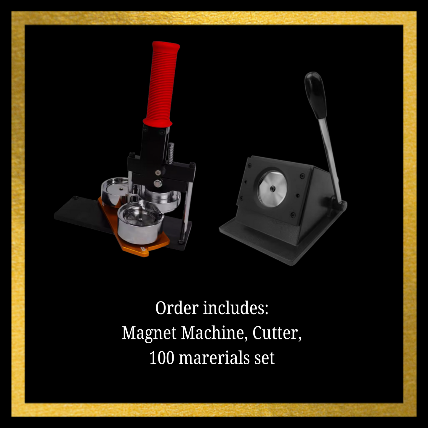 Pro Button Badge 58mm  Machine Starter Business Kit with 100 Material Sets | Maker Starter Kit | Button 5in1 Machine Cutter |