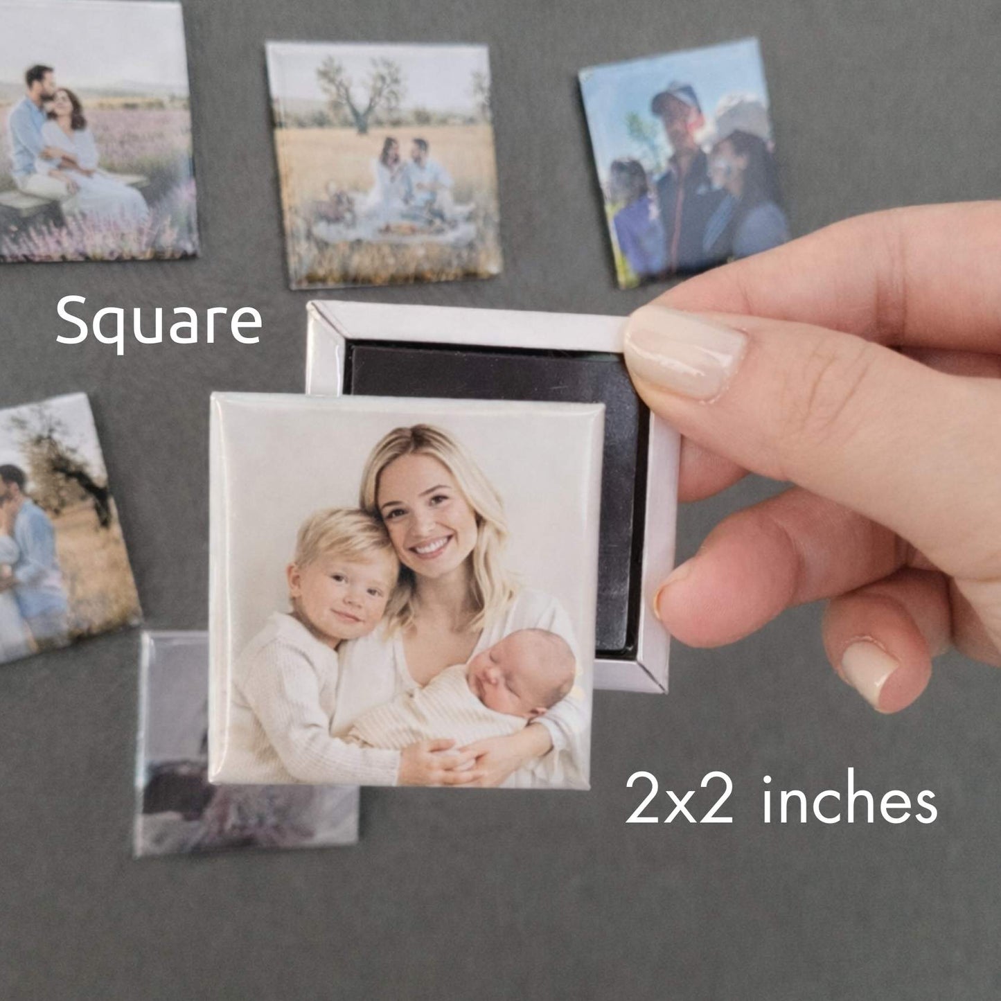Square Photo Magnets 2x2"