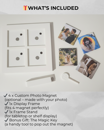 Photo Magnet Frame -fit four photo magnet