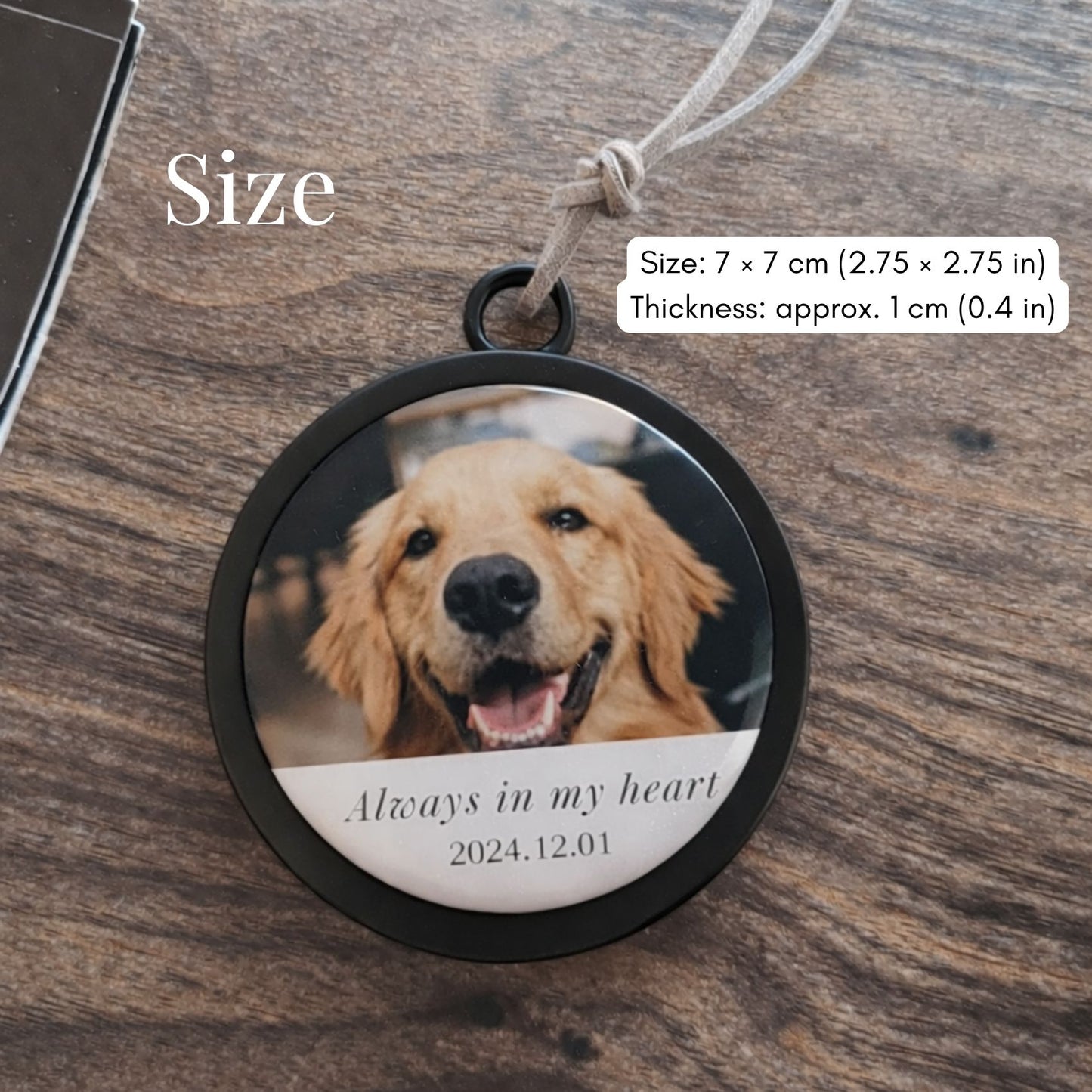 Personalised Photo Ornament Hanging Car Image First Car Charm Mirror Hanging Gift Driving Test Pass Gift Idea