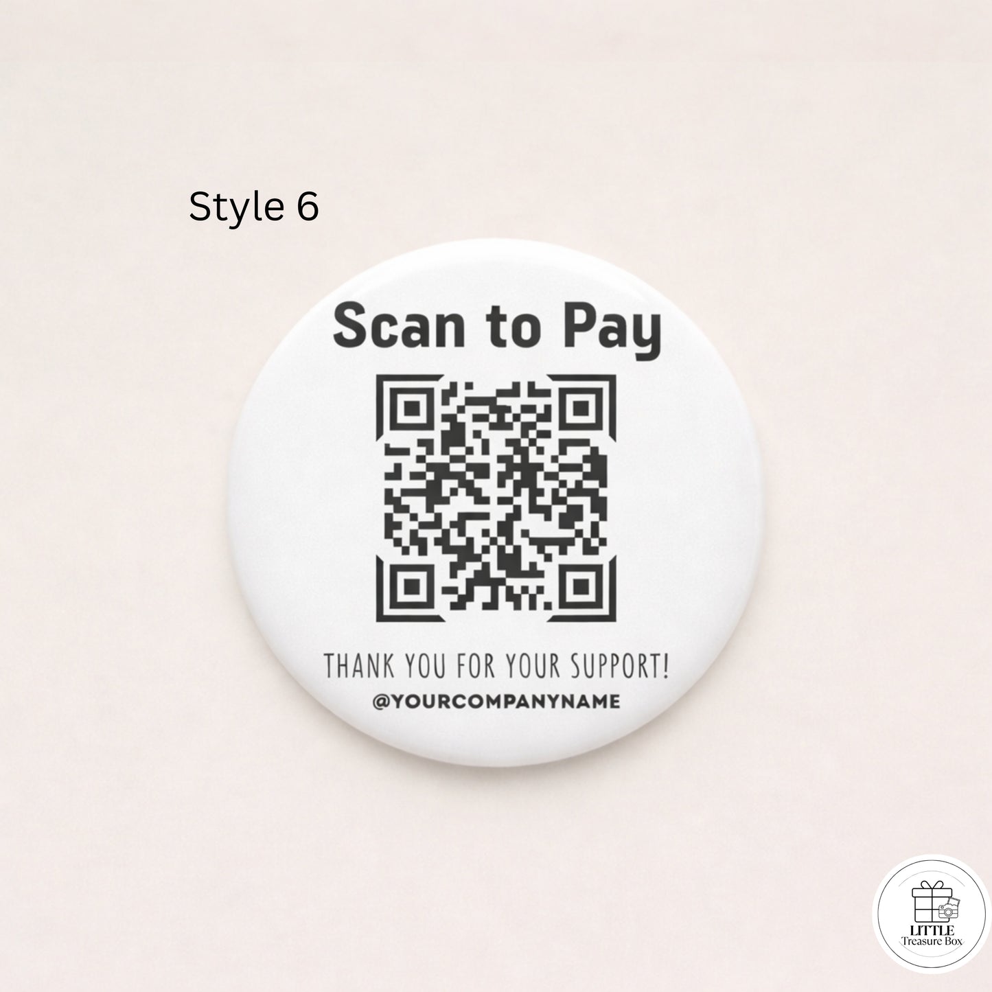 Scan to Pay QR Code | Custom Payment QR | Keychain, Magnet, Pin, Mirror or Bottle Opener | Tip Jar QR | Small Business Payment Sign