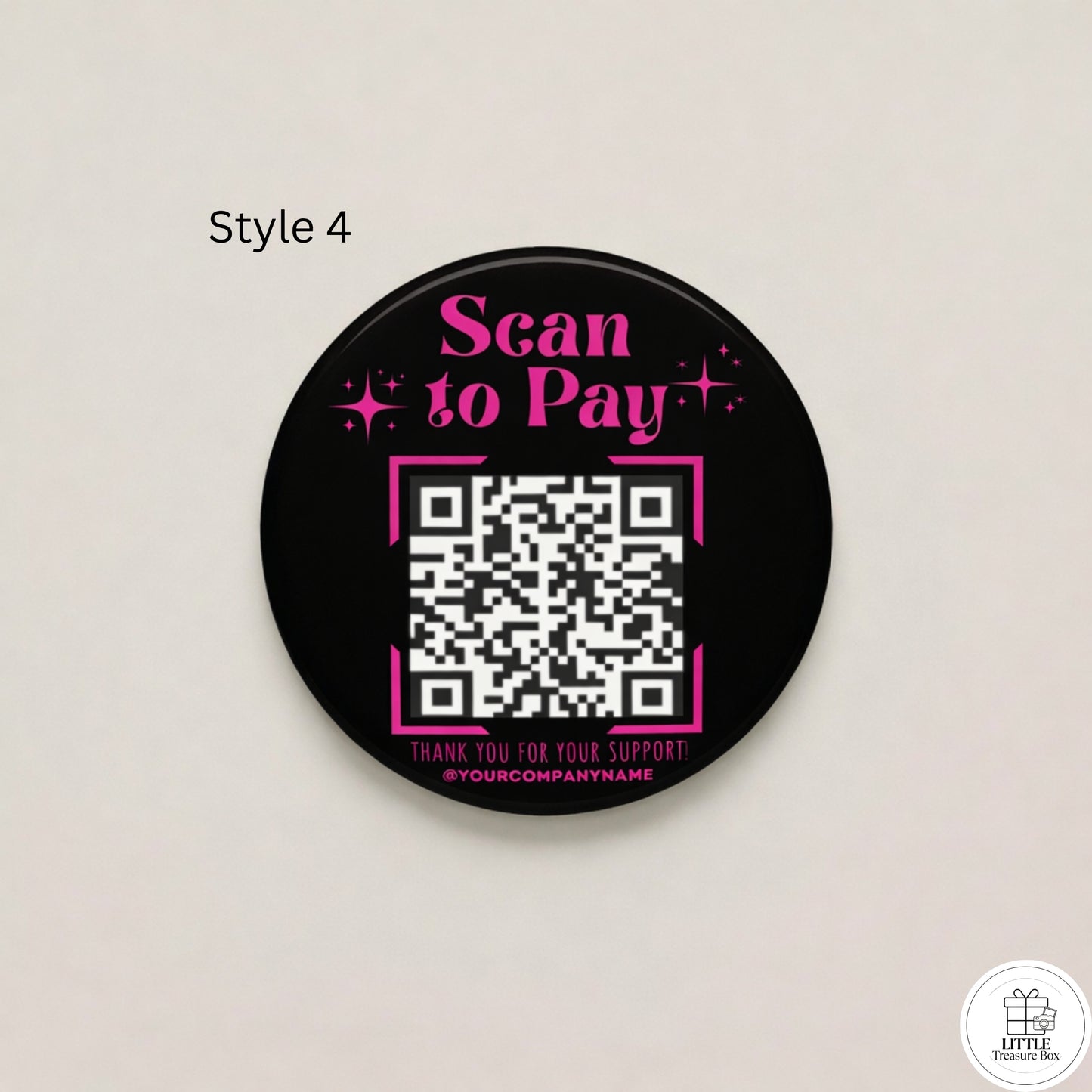 Scan to Pay QR Code | Custom Payment QR | Keychain, Magnet, Pin, Mirror or Bottle Opener | Tip Jar QR | Small Business Payment Sign