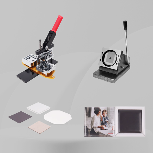 Pro Magnet Machine Starter Kit – 63.5x63.5mm (with Material Sets and canva template)