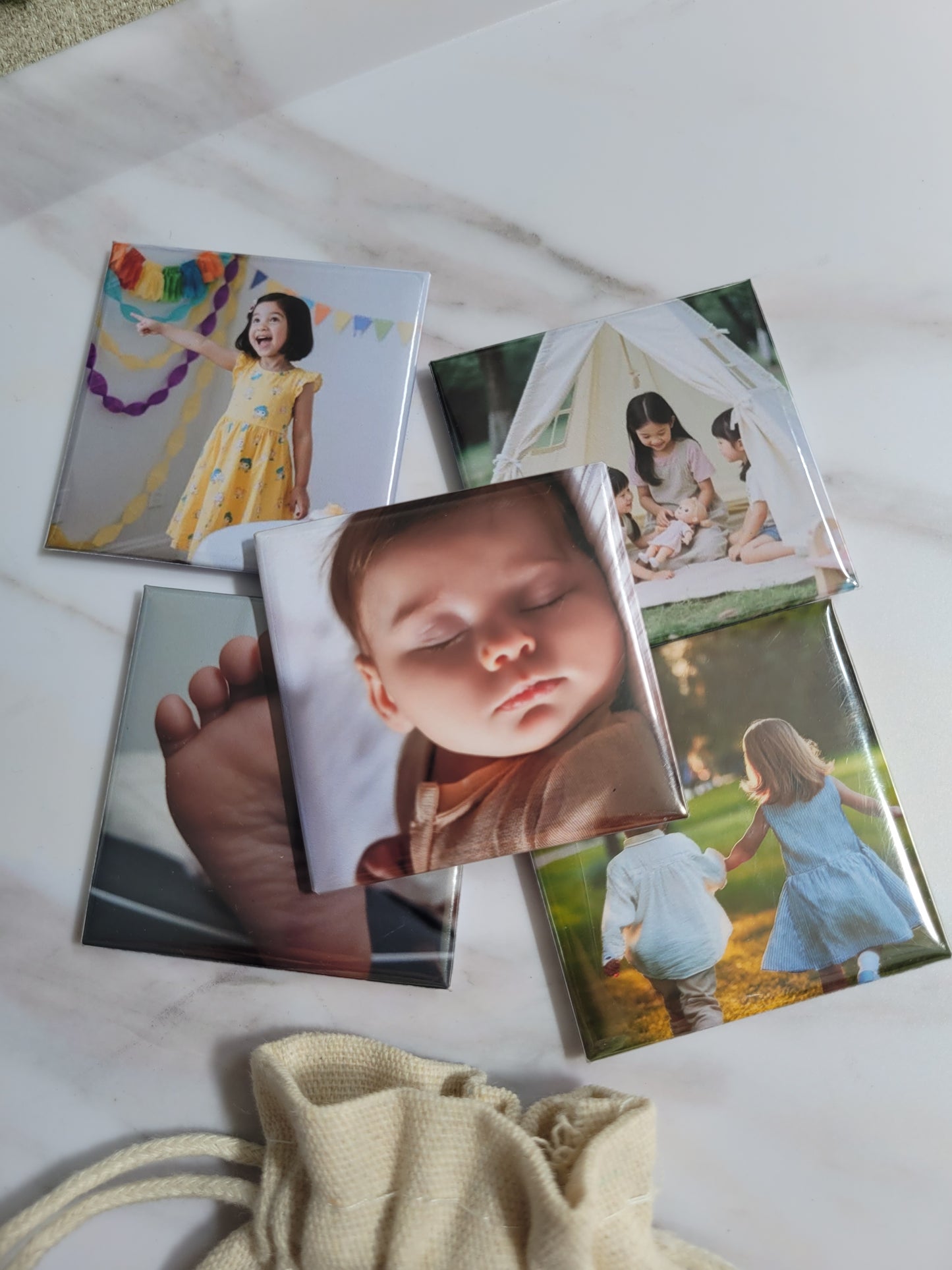 Square Photo Magnets 5x5cm | Little Treasure Box
