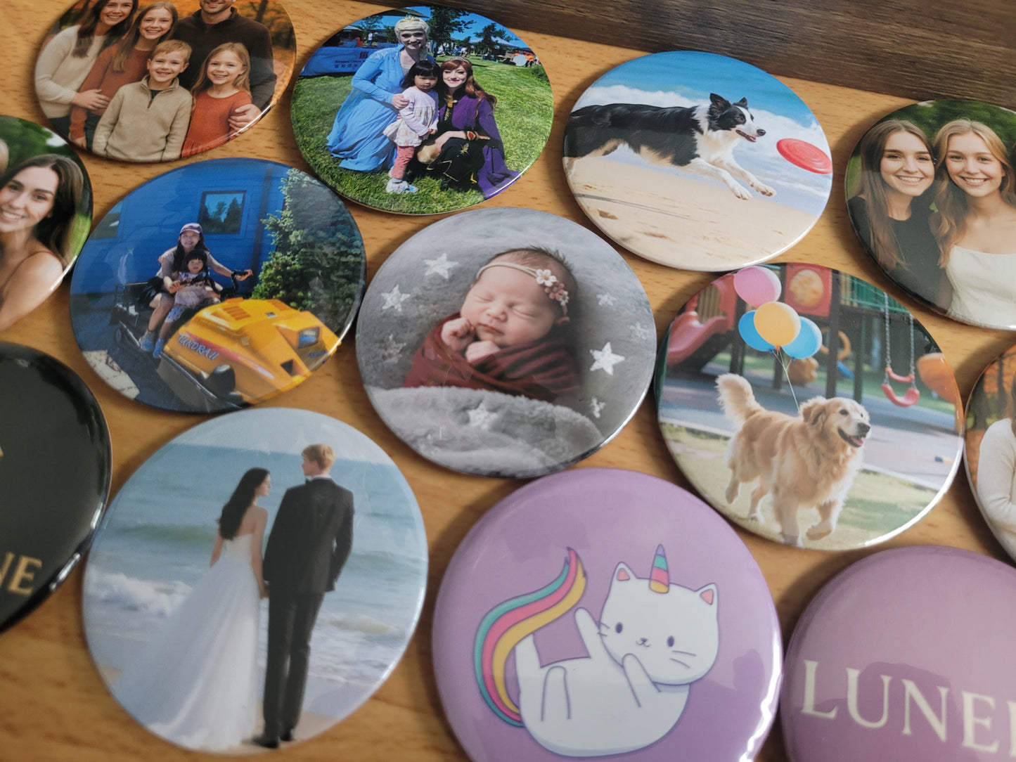 Round Photo Magnets 58mm | Little Treasure Box