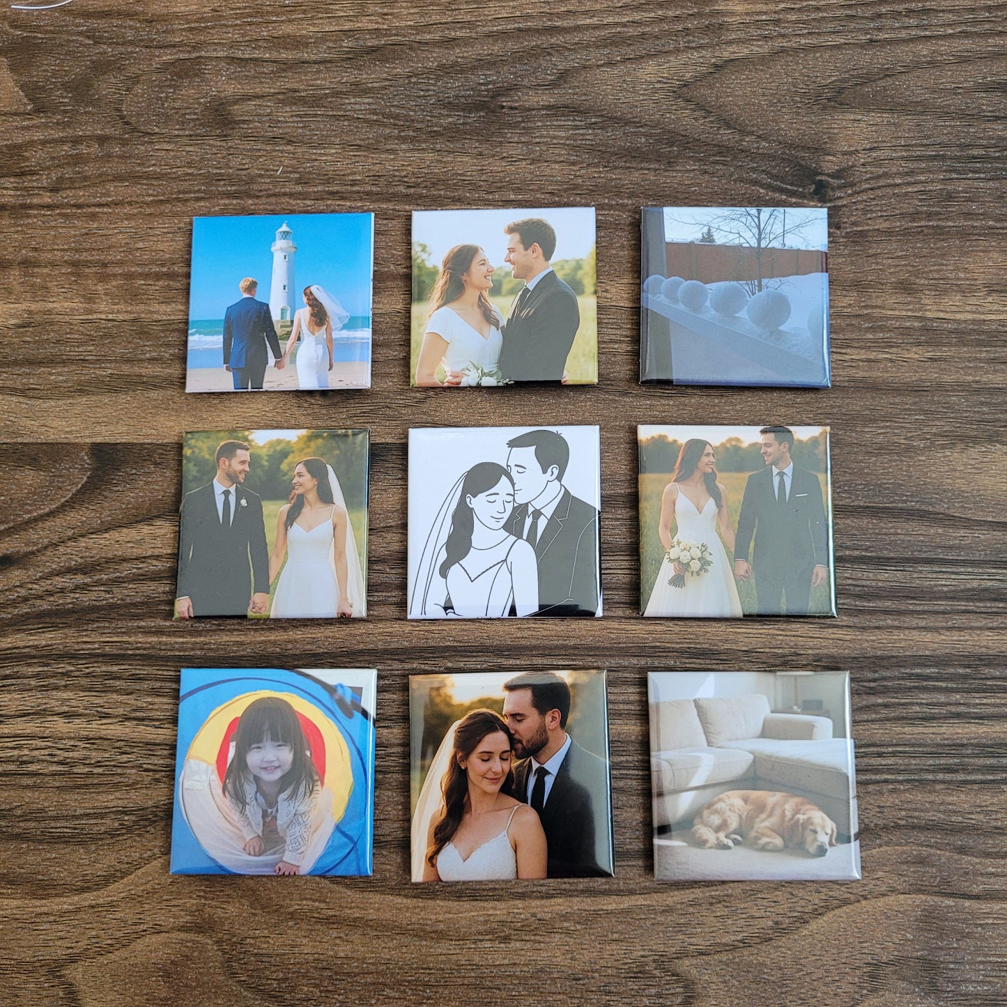 Square Photo Magnets 5x5cm | Little Treasure Box