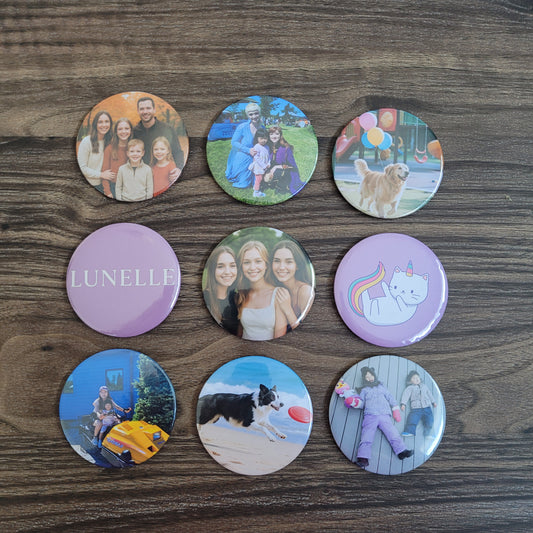 Round Photo Magnets 58mm | Little Treasure Box