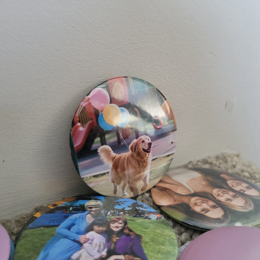 Round Photo Magnets 58mm | Little Treasure Box