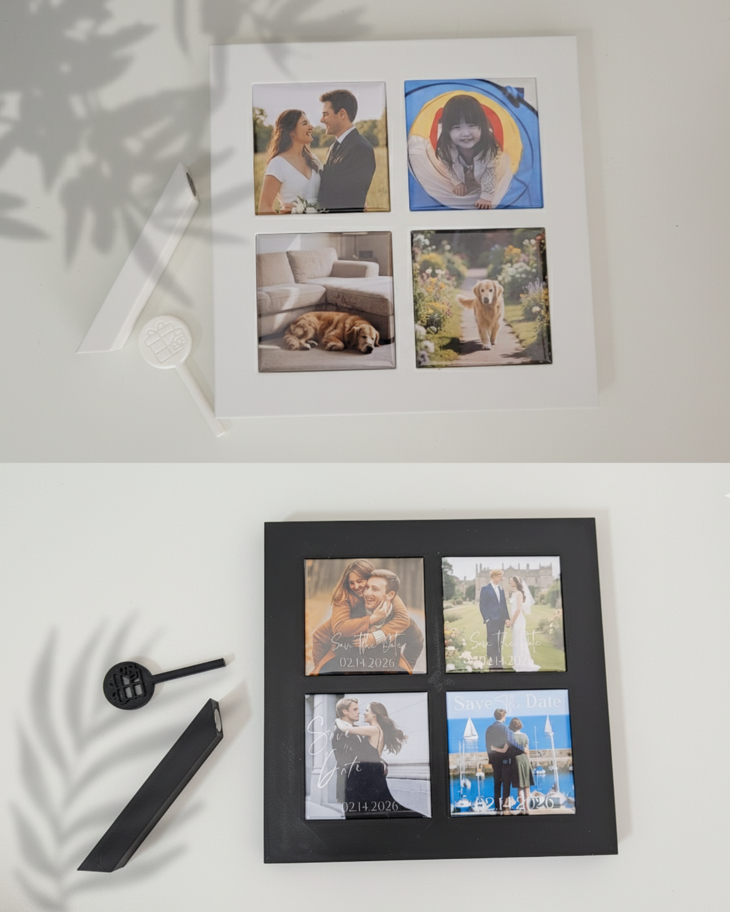 Photo Magnet Frame -fit four photo magnet