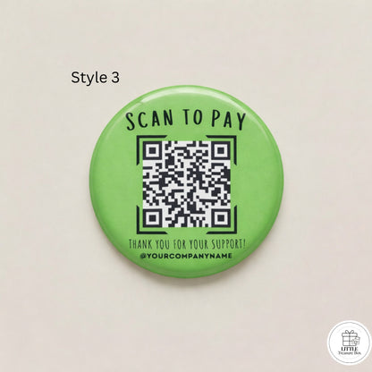 Scan to Pay QR Code | Custom Payment QR | Keychain, Magnet, Pin, Mirror or Bottle Opener | Tip Jar QR | Small Business Payment Sign
