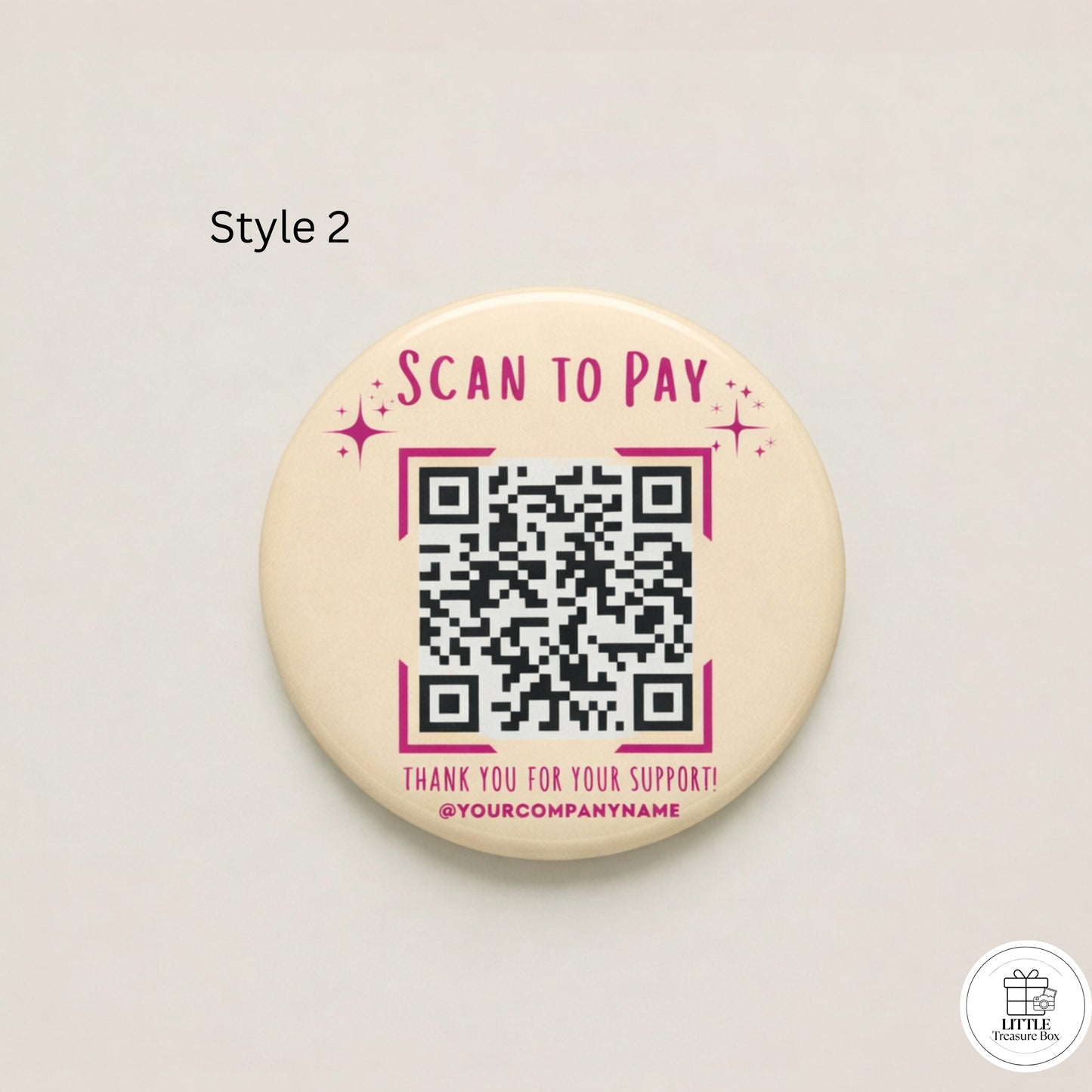 Scan to Pay QR Code | Custom Payment QR | Keychain, Magnet, Pin, Mirror or Bottle Opener | Tip Jar QR | Small Business Payment Sign