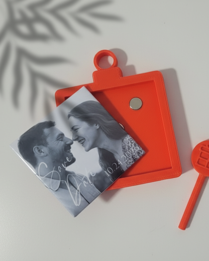 Photo Magnet ornament - fit one photo magnet