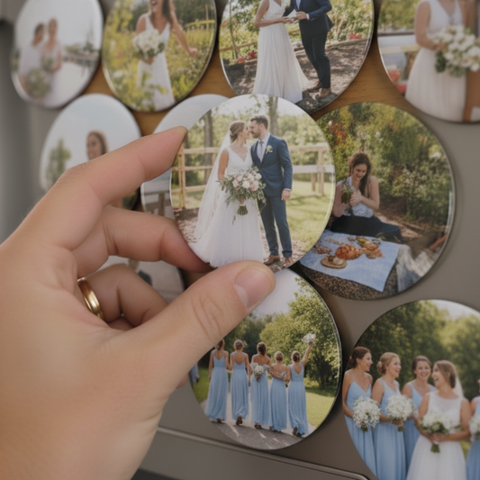 Round Photo Magnet, Pin, Bottle Opener, Mirror 58mm