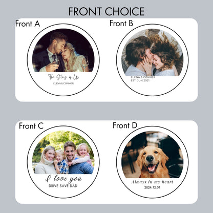 Personalised Photo Ornament Hanging Car Image First Car Charm Mirror Hanging Gift Driving Test Pass Gift Idea