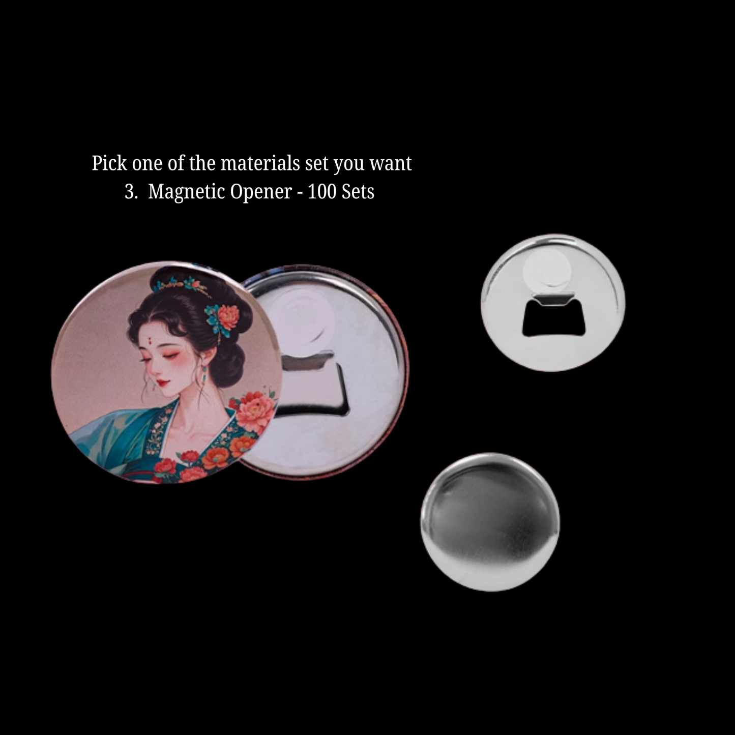 Pro Button Badge 58mm  Machine Starter Business Kit with 100 Material Sets | Maker Starter Kit | Button 5in1 Machine Cutter |
