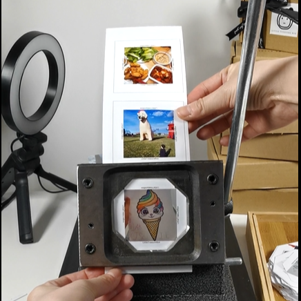 Canva Template for Custom 63.5x63.5mm Photo Magnets