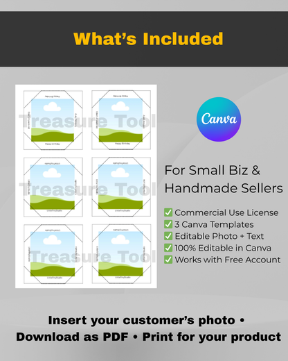 Canva Template for Custom 50x50mm Photo Magnets