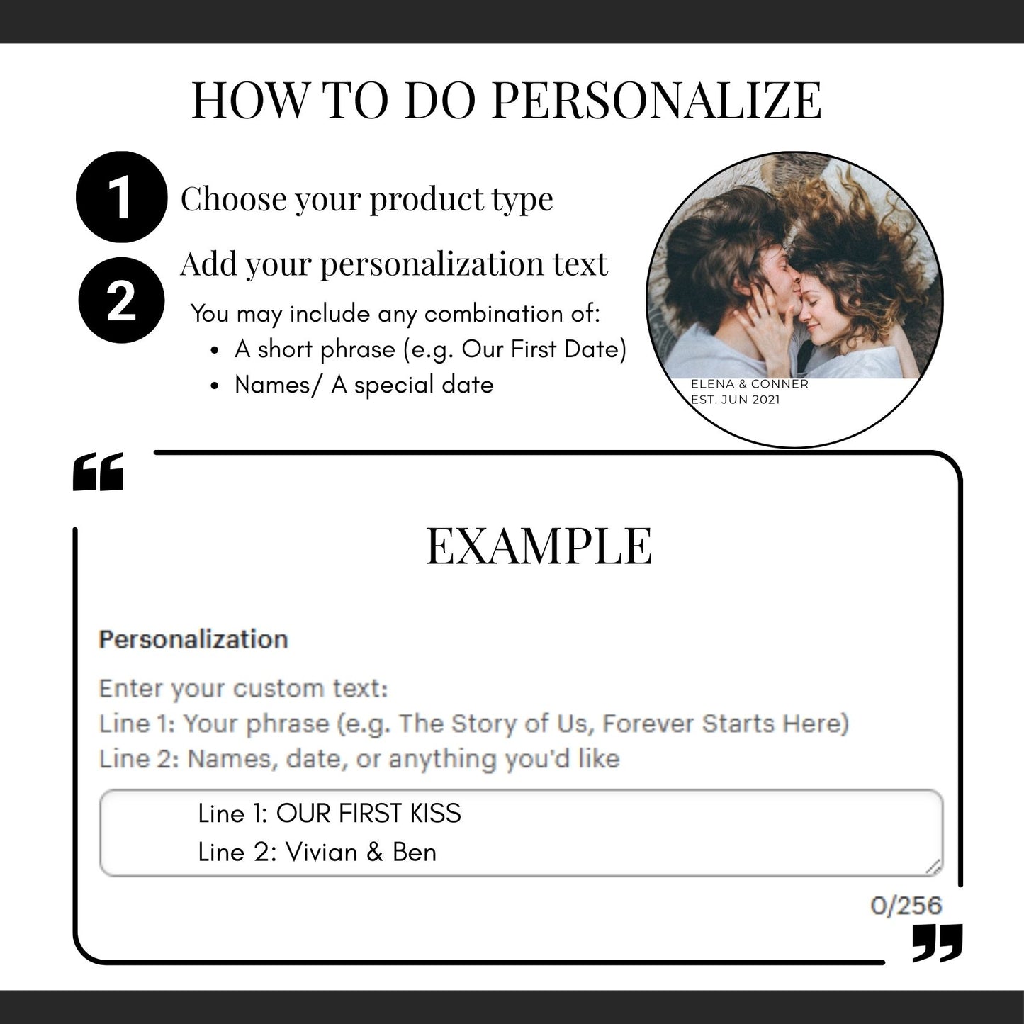 Custom Photo Car Ornament | Valentine's day