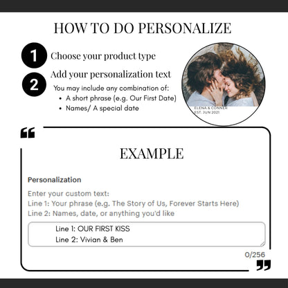 Custom Photo Car Ornament | Valentine's day