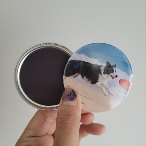 Round Photo Magnet, Pin, Bottle Opener, Mirror 58mm