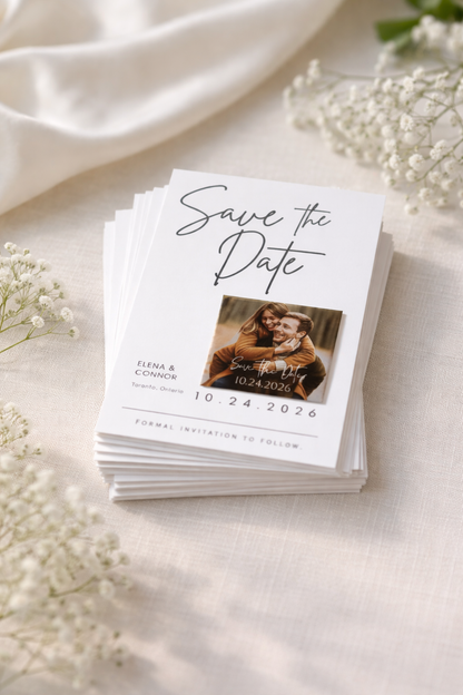 Save the Date Magnet Invitation – Square Magnet with Cardstock