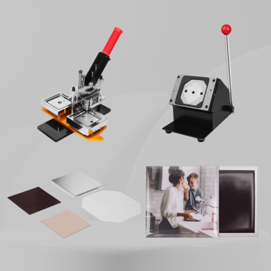 Pro Magnet Machine Starter Kit – 80x80mm (with Material Sets and canva template)