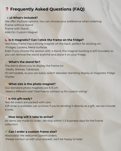 Photo Magnet Frame -fit four photo magnet