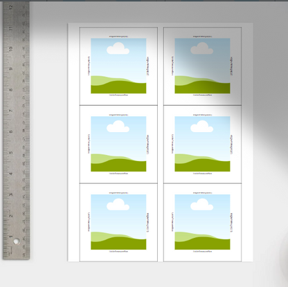 Canva Template for Custom 63.5x63.5mm Photo Magnets