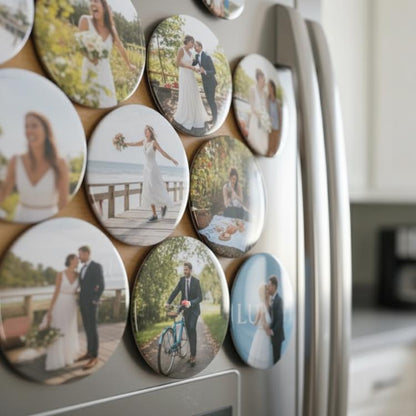 Couple Photo Gift – Personalized Keychain, Mirror, Opener, or Pin