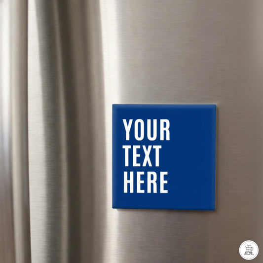 Custom Text Square Magnet