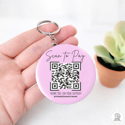 Scan to Pay QR Code | Custom Payment QR | Keychain, Magnet, Pin, Mirror or Bottle Opener | Tip Jar QR | Small Business Payment Sign