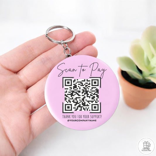 Scan to Pay QR Code | Custom Payment QR | Keychain, Magnet, Pin, Mirror or Bottle Opener | Tip Jar QR | Small Business Payment Sign