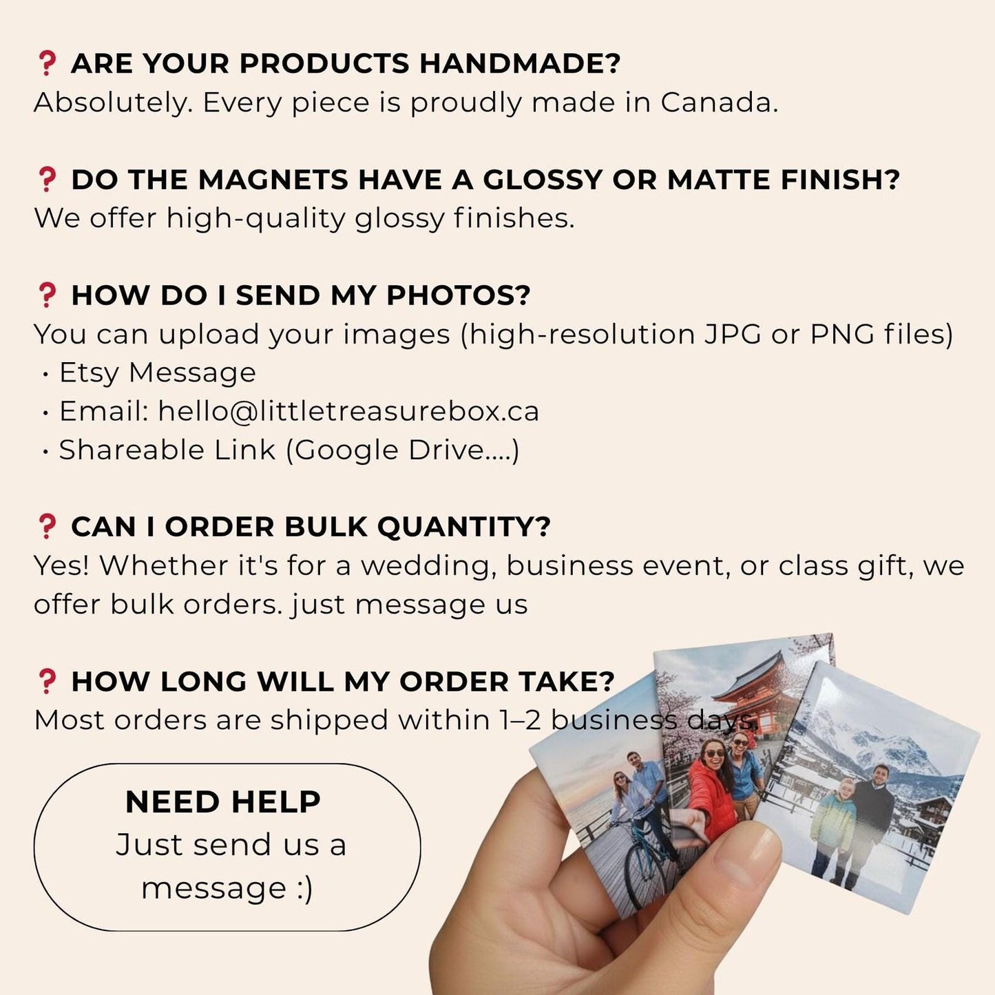 Custom Photo Mirror, Pin, Bottle Opener, Keychain