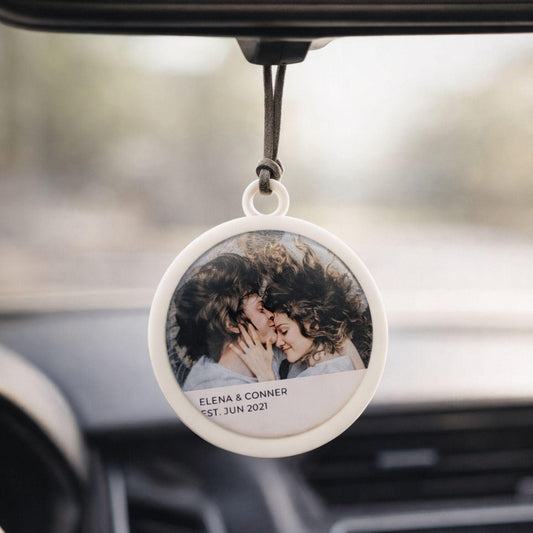 Personalised Photo Ornament Hanging Car Image First Car Charm Mirror Hanging Gift Driving Test Pass Gift Idea