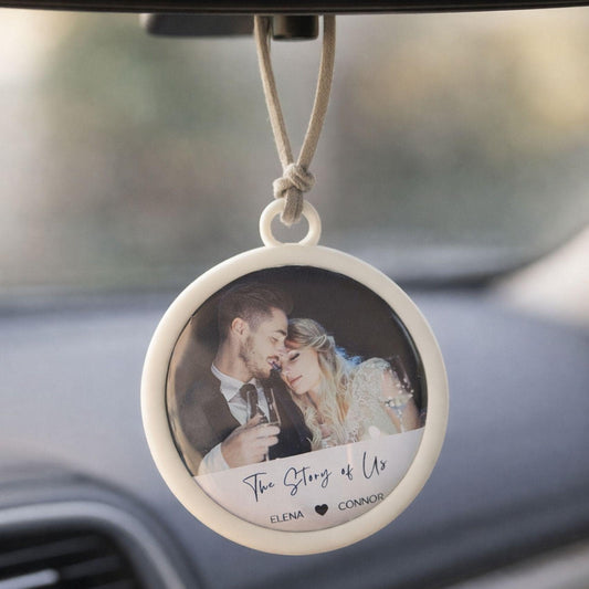 Custom Photo Car Ornament | Valentine's day