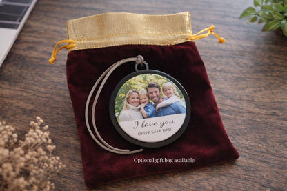 Personalised Photo Ornament Hanging Car Image First Car Charm Mirror Hanging Gift Driving Test Pass Gift Idea