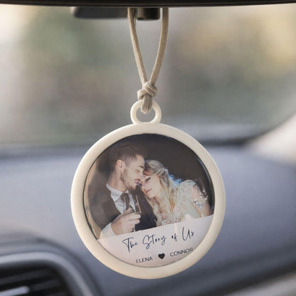 Personalised Photo Ornament Hanging Car Image First Car Charm Mirror Hanging Gift Driving Test Pass Gift Idea