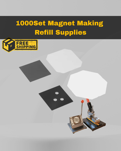 Refill  | Magnet Machine Material Sets – Acrylic | 1,000 Sets